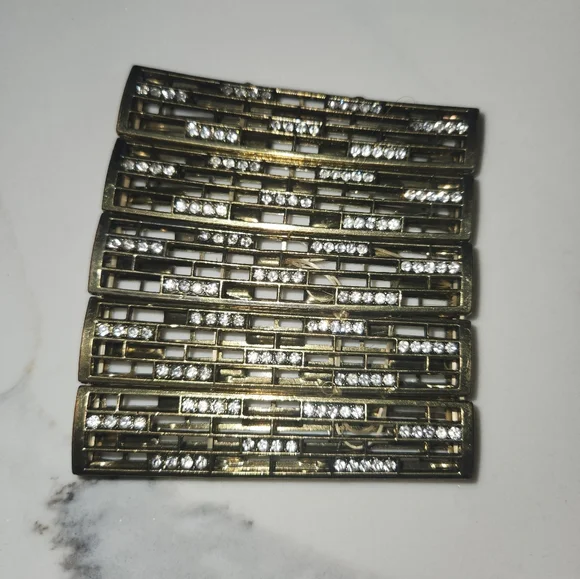 Gold Studded Cuff Bracelet - Picture 3 of 3